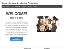 Tablet Screenshot of koreanheritage.org